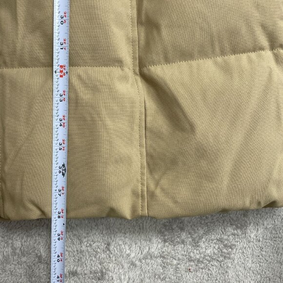 NEW Calvin Klein Women's XL Hooded Puffer Coat Tan Faux Fur Lining - Picture 6 of 15